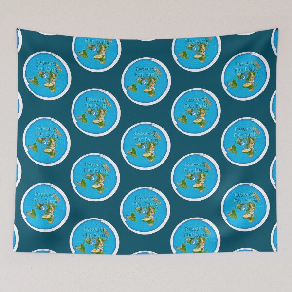 Item preview, Research Flat EarthAzimuthal Flat Earth Map designed and sold by greenbergalonso.