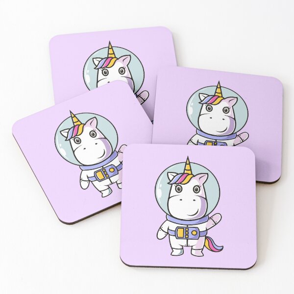 Item preview, Cute unicorn astronaut cartoon illustration designed and sold by cubbone.