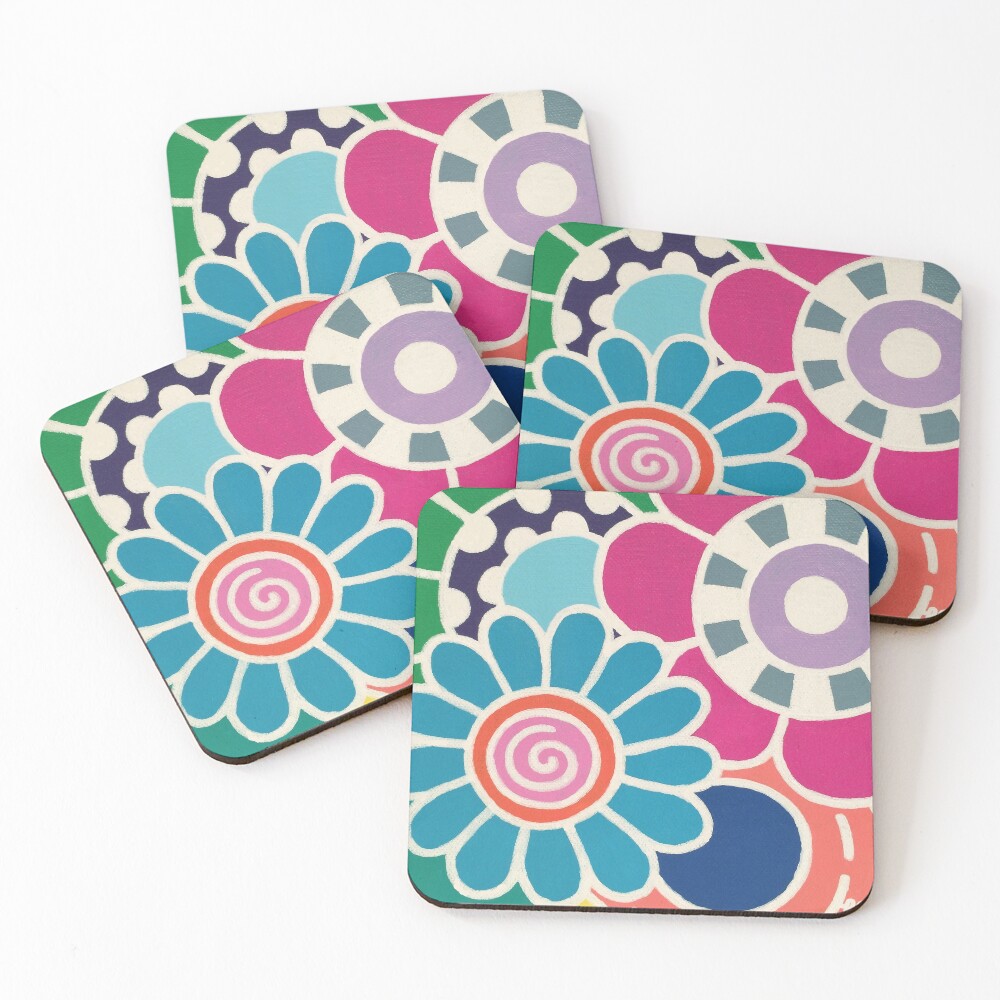 Five Blooms Coasters (Set of 4)