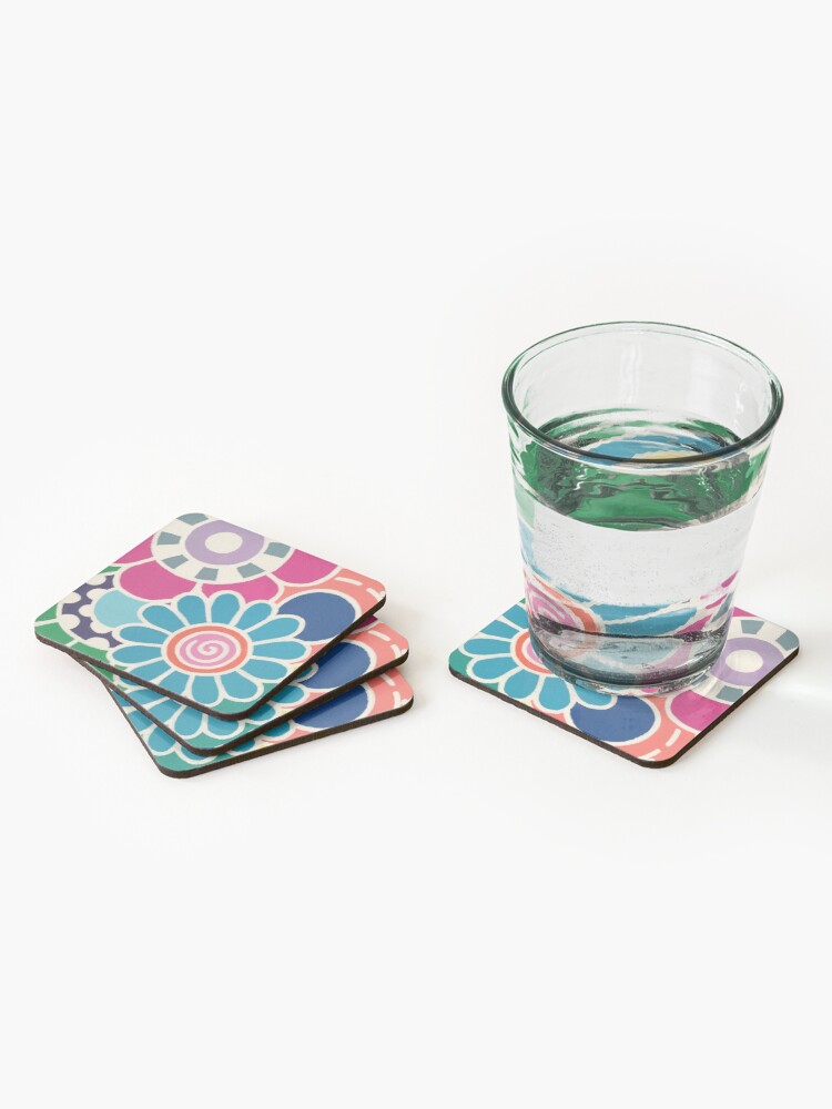 Alternate view of Five Blooms Coasters (Set of 4)