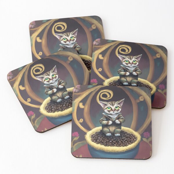 Item preview, Coffee Cat 5 designed and sold by ThanaDesign.