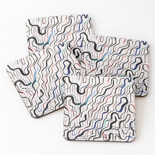 Item preview, Squiggly Lines Pattern Aesthetics designed and sold by Tamas Das.