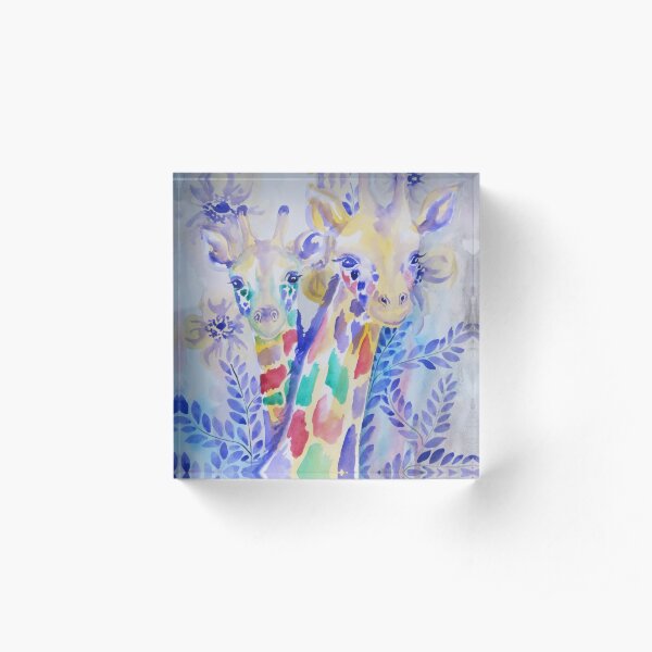 Giraffe Friends Acrylic Block