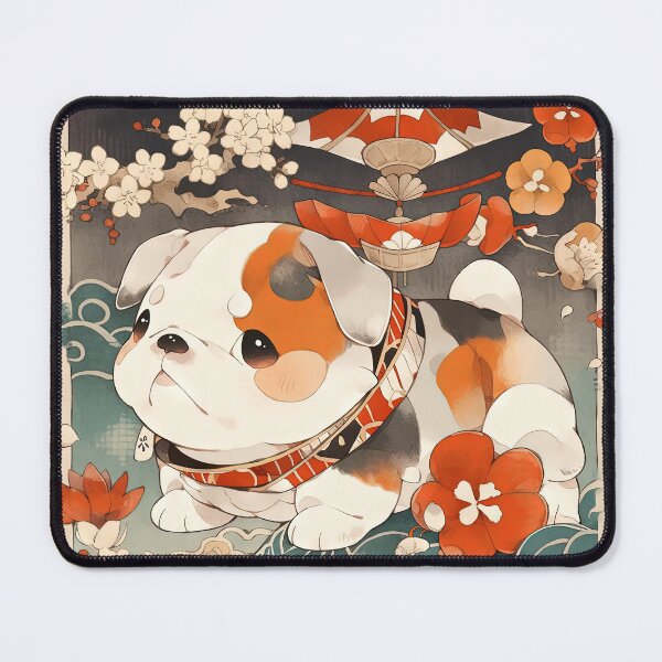 Item preview, Japanese Woodblock Style Bulldog Puppy designed and sold by BlvckSky.