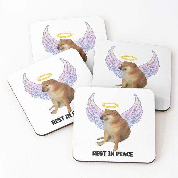 Item preview, Rest In Peace Cheems angel designed and sold by masinibobus.