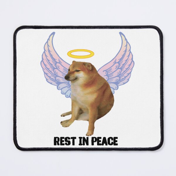 Item preview, Rest In Peace Cheems angel designed and sold by masinibobus.