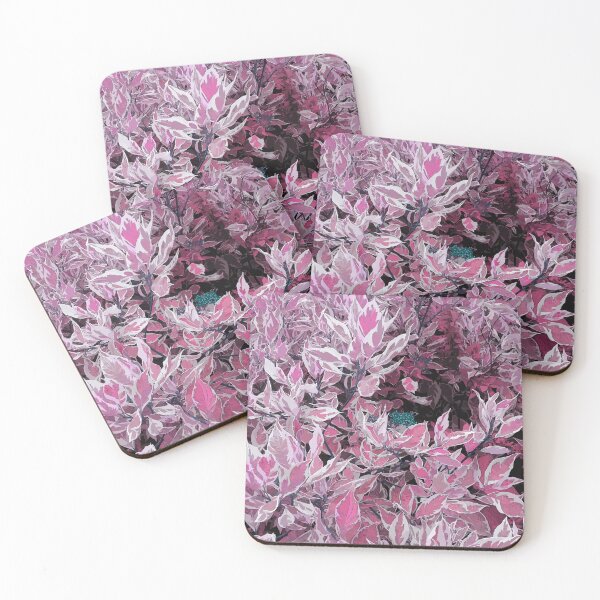 Item preview, Pink leaves pattern designed and sold by mariya-ivanova.