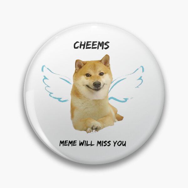 Item preview, RIP Cheems dog meme designed and sold by masinibobus.