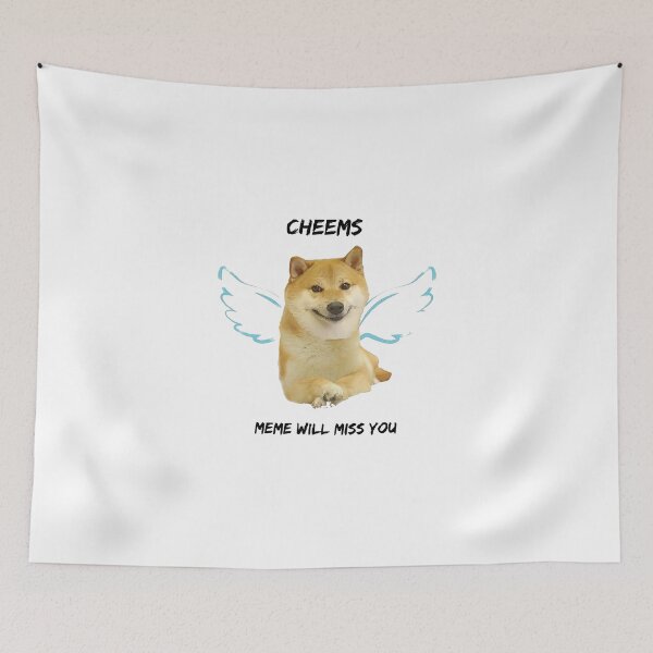 Item preview, RIP Cheems dog meme designed and sold by masinibobus.