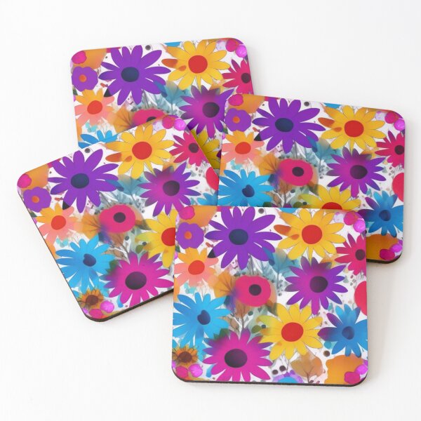 Item preview, Abstract Colorful Daisey Pattern designed and sold by calibrit.
