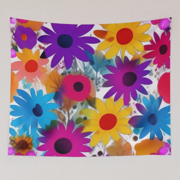 Item preview, Abstract Colorful Daisey Pattern designed and sold by calibrit.