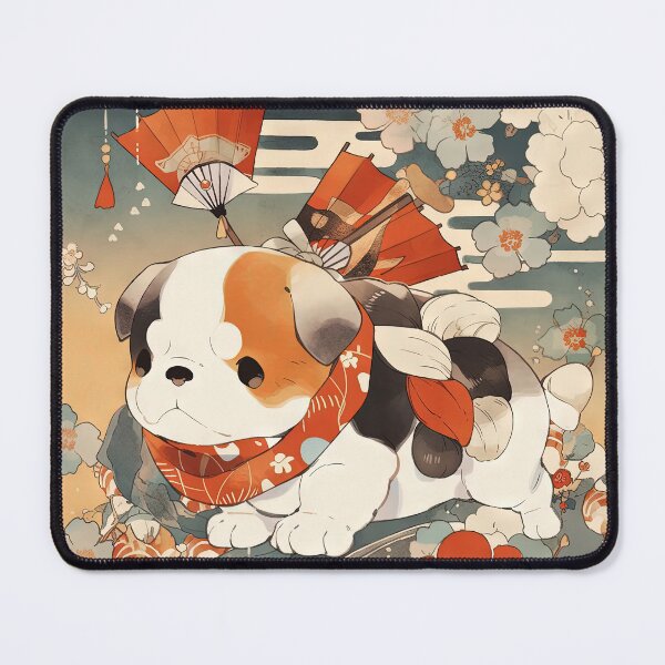 Item preview, Japanese Woodblock Style Bulldog Puppy designed and sold by BlvckSky.