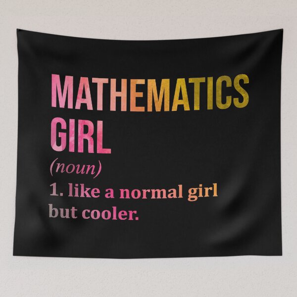 Item preview, Mathematics Girl Definition in Watercolor designed and sold by XCIV.