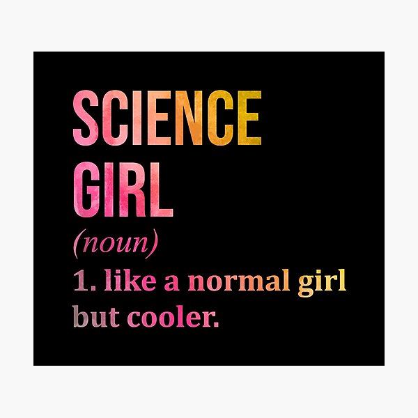 Item preview, Science Girl Definition in Watercolor designed and sold by XCIV.