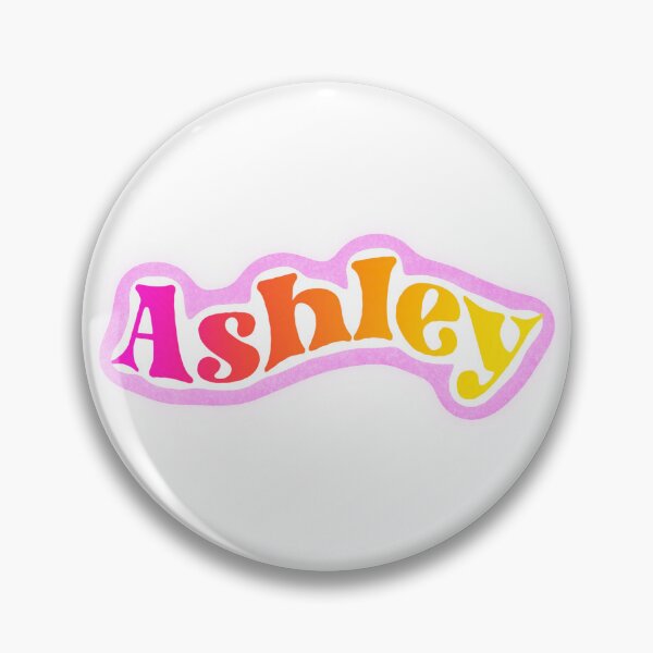 Item preview, Ashley Name Sticker Pink Gradient designed and sold by NataGerken.