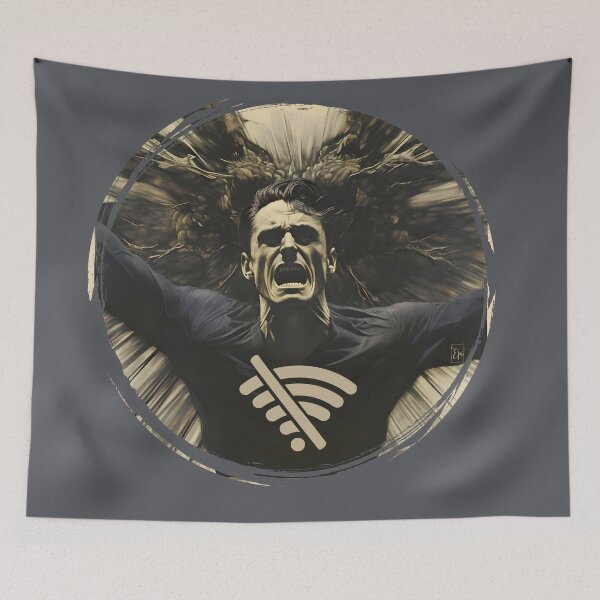 Item preview, WiFi Woes: Scream of Digital Frustration designed and sold by Hisirdoux.