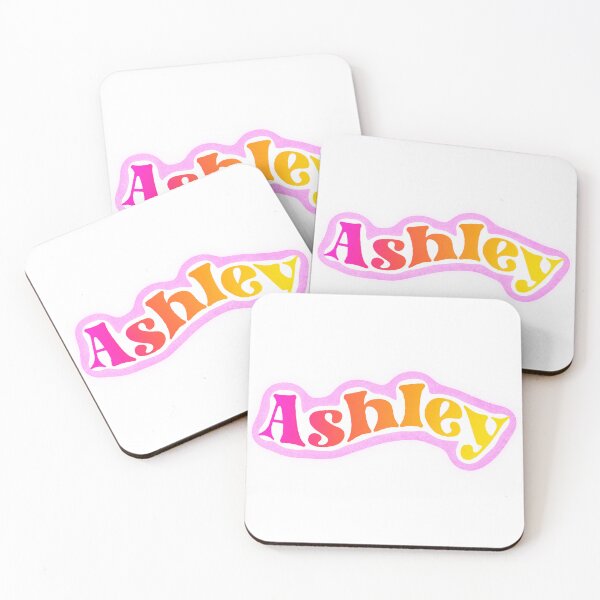 Item preview, Ashley Name Sticker Pink Gradient designed and sold by NataGerken.