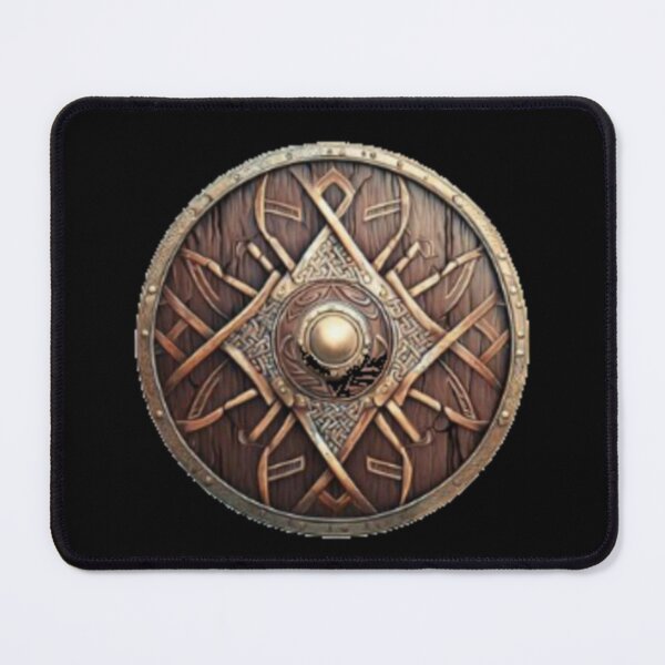 Item preview, warrior shield designed and sold by Wicca and mythical creatures .