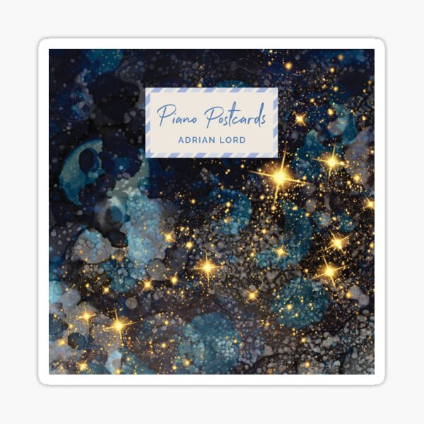 Piano Postcards - Dark Sky Sticker