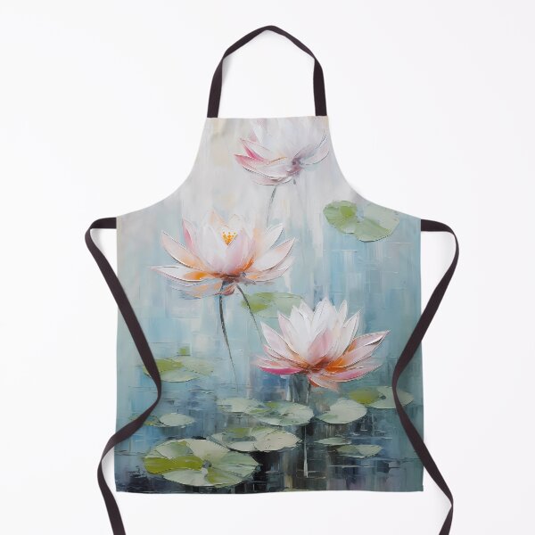 Item preview, Thick brush strokes impressionistic flower lotus flowers background poster decorative painting 10 designed and sold by UnaWu533.