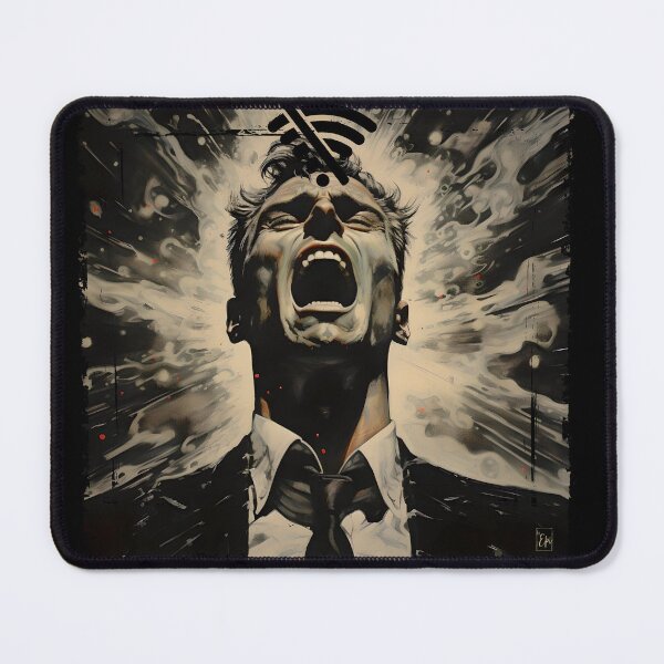 Item preview, WiFi Woes: Scream of Digital Frustration designed and sold by Hisirdoux.