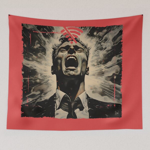 Item preview, WiFi Woes: Scream of Digital Frustration designed and sold by Hisirdoux.