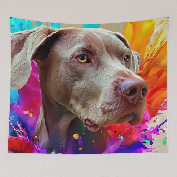 Item preview, Weimaraner Splash Art designed and sold by The Digital Compass.