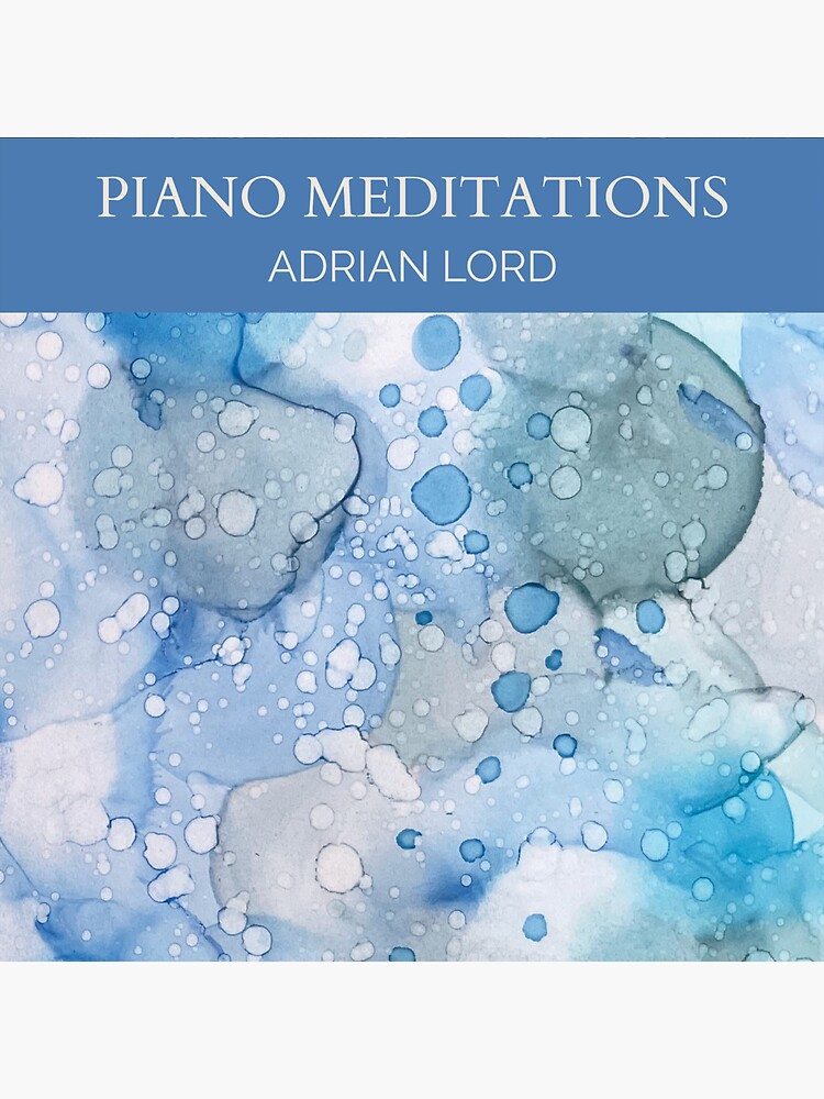 Thumbnail 3 of 3, Sticker, Piano Meditations designed and sold by AdrianLordPiano.
