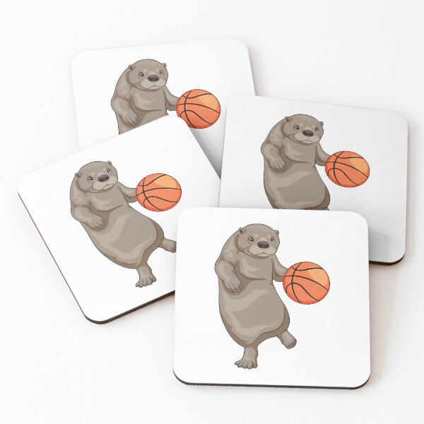 Item preview, Otter Basketball player Basketball designed and sold by Snabdesign84.
