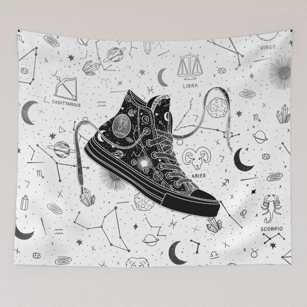 Item preview, Copy of Scorpio high tops - Space laces designed and sold by MickeyEdwards.