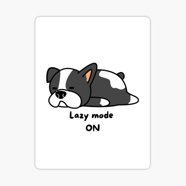 Lazy Dog Stickers for Sale