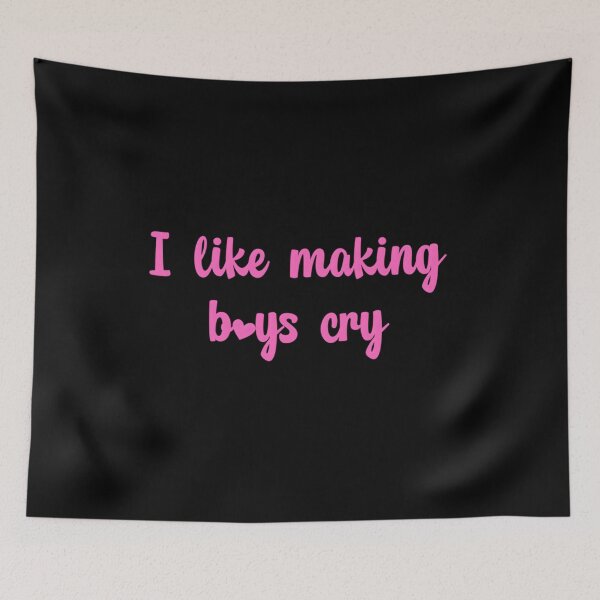 Item preview, I like making Boys cry - Heart Pink designed and sold by VerdantInk.