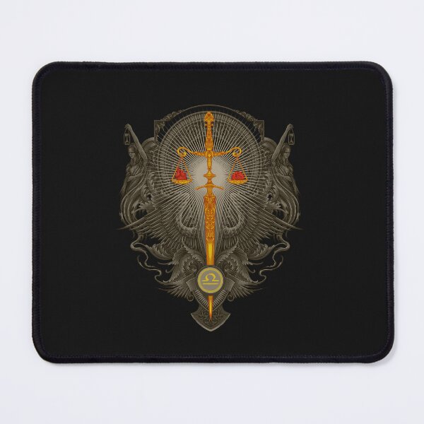 Item preview, Libra Zodiac Engraving Illustration designed and sold by WOLForDEER.