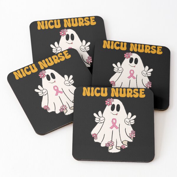 Item preview, NICU Nurse Breast Cancer Awareness N NICU Nurse Halloween designed and sold by manzee.