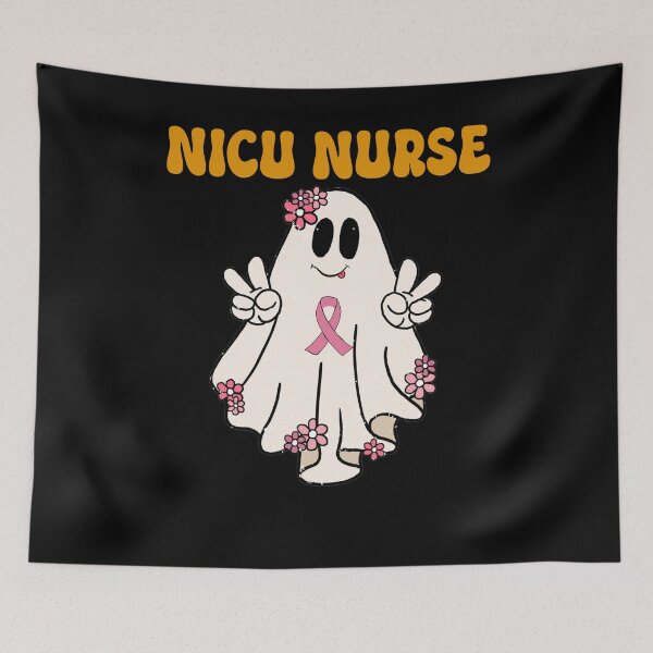 Artikelvorschau, NICU-Krankenschwester-Brustkrebs-Bewusstsein N NICU-Krankenschwester Halloween entworfen und verkauft von manzee.