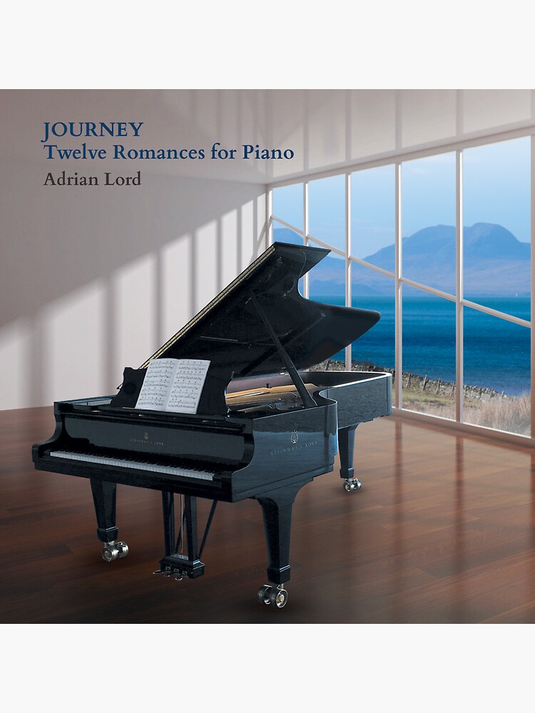 Thumbnail 3 of 3, Sticker, Journey - Twelve Romances for Piano designed and sold by AdrianLordPiano.