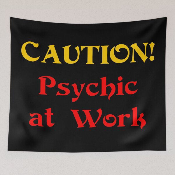 Item preview, Caution: Psychic at Work designed and sold by WinterTempest.