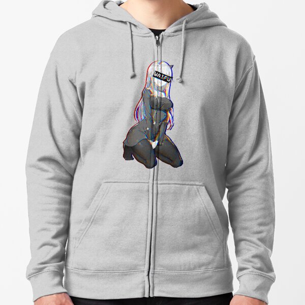 Zero Two Waifu Zipped Hoodie
