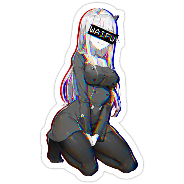 Zero Two Waifu Stickers by Tristovski Redbubble