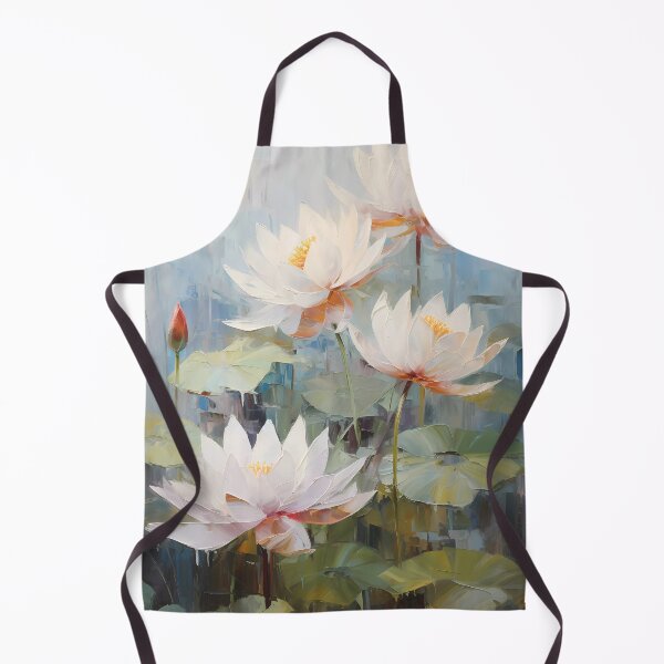 Item preview, Thick brush strokes impressionistic flower lotus flowers background poster decorative painting 18 designed and sold by UnaWu533.