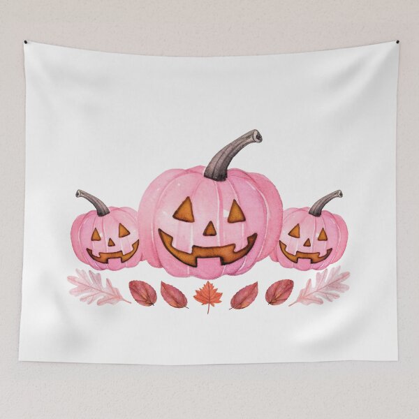 Item preview, Pink Pumpkins on Parade with Leaves designed and sold by MelissaMystery.