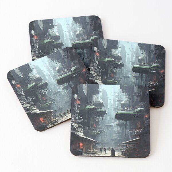 Item preview, Futuristic Cyberpunk Alley | Sketch designed and sold by Shirtastically.