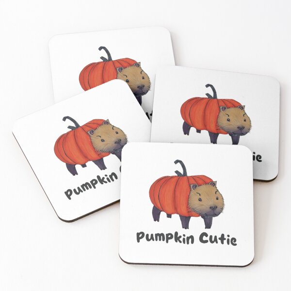Item preview, Pumpkin cutie cute capybara halloween designed and sold by CuteCapybara.