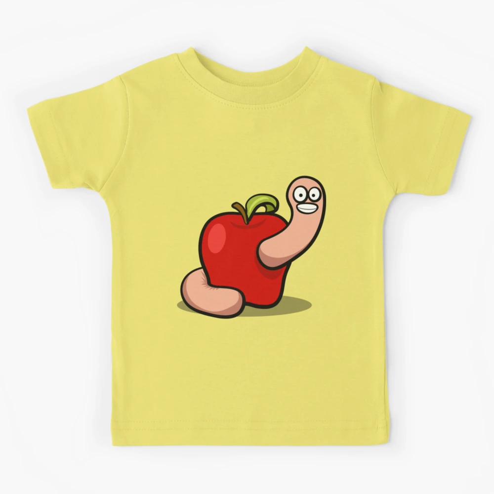 Worm in Apple | Kids T-Shirt