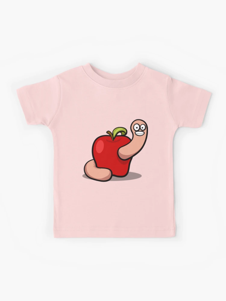 Worm in Apple | Kids T-Shirt