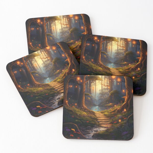 Item preview, Enchanted Forest at Dusk | Sketch designed and sold by Shirtastically.