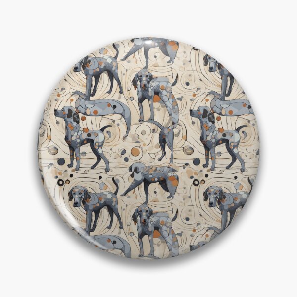 Item preview, Weimaraner Dog  Swirls and Wavy designed and sold by purplesensation.