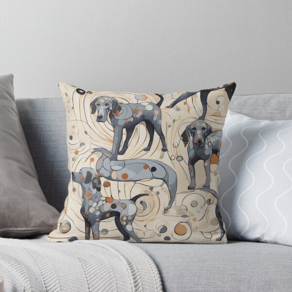 Item preview, Weimaraner Dog  Swirls and Wavy designed and sold by purplesensation.