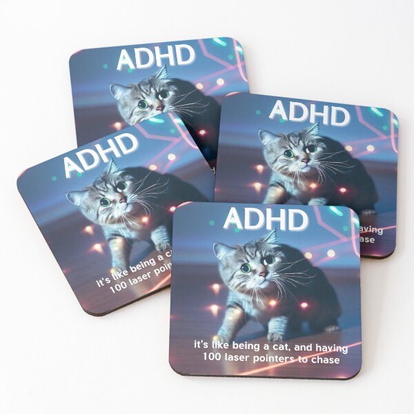 Item preview, ADHD - Cat Confusion... designed and sold by MagpieMoore.