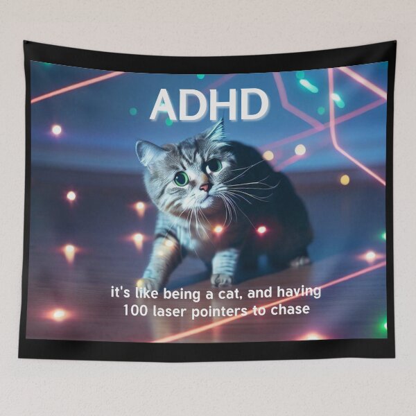 Item preview, ADHD - Cat Confusion... designed and sold by MagpieMoore.